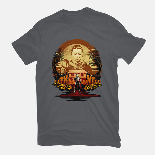 Attack Of Michael Myers-Unisex-Basic-Tee-hypertwenty