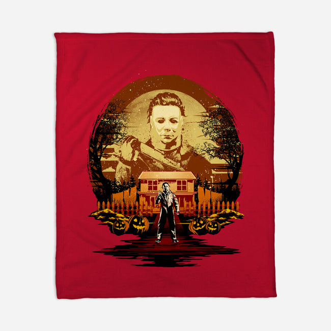 Attack Of Michael Myers-None-Fleece-Blanket-hypertwenty