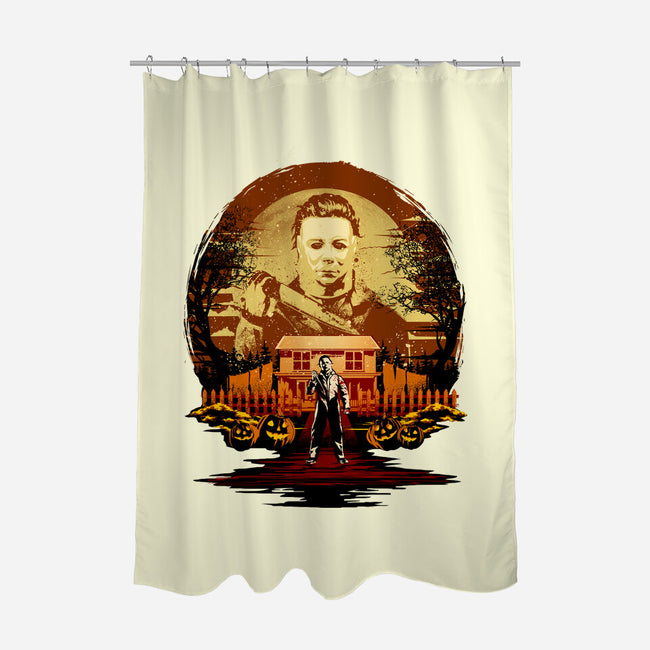 Attack Of Michael Myers-None-Polyester-Shower Curtain-hypertwenty