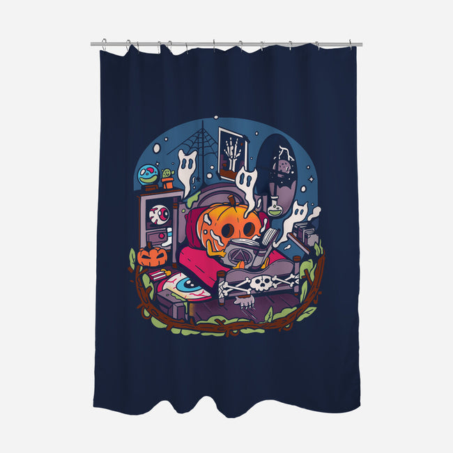 Halloween In Solitude-None-Polyester-Shower Curtain-MULOPOPS