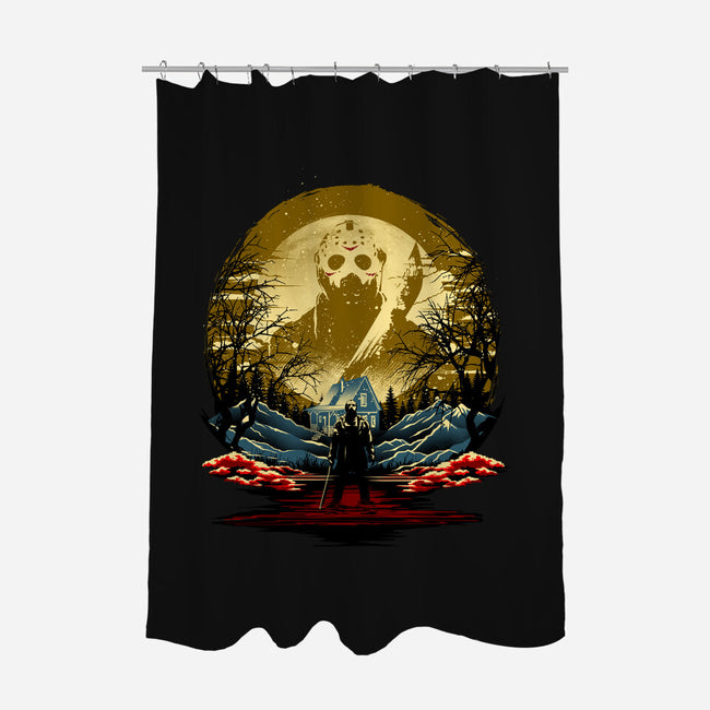 Attack Of Jason-None-Polyester-Shower Curtain-hypertwenty