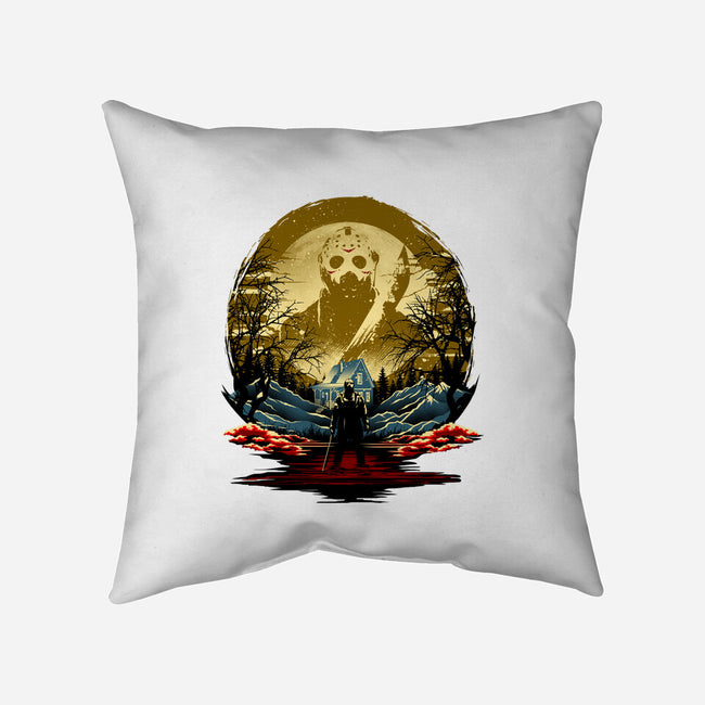 Attack Of Jason-None-Removable Cover-Throw Pillow-hypertwenty