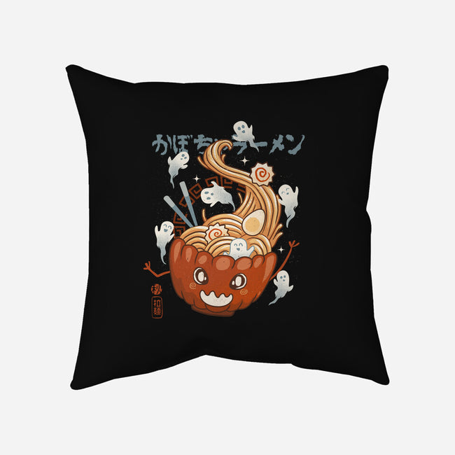 Pumpkin Ramen-None-Removable Cover-Throw Pillow-IKILO