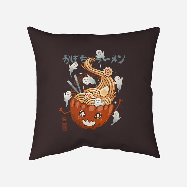 Pumpkin Ramen-None-Removable Cover-Throw Pillow-IKILO