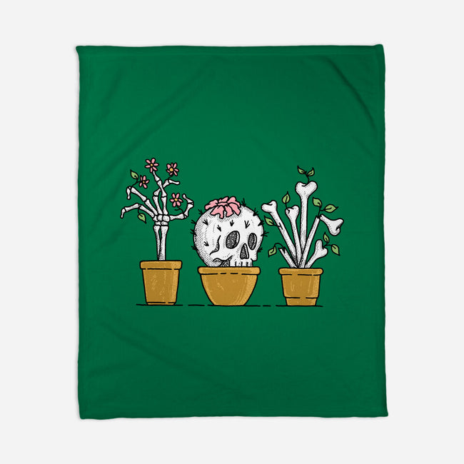 Bone Plants-None-Fleece-Blanket-gotoup