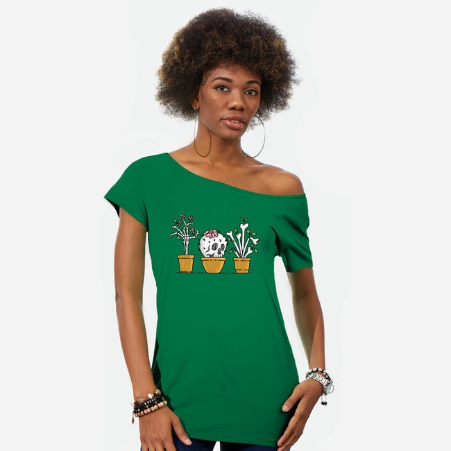 Bone Plants-Womens-Off Shoulder-Tee-gotoup