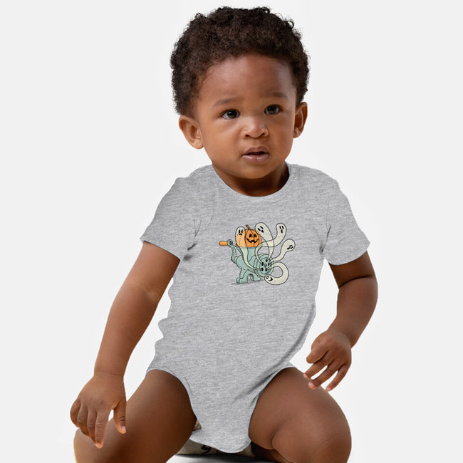 Ghosts In The Grinder-Baby-Basic-Onesie-gotoup