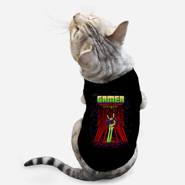 Gamer Until Death-Cat-Basic-Pet Tank-diegopedauye