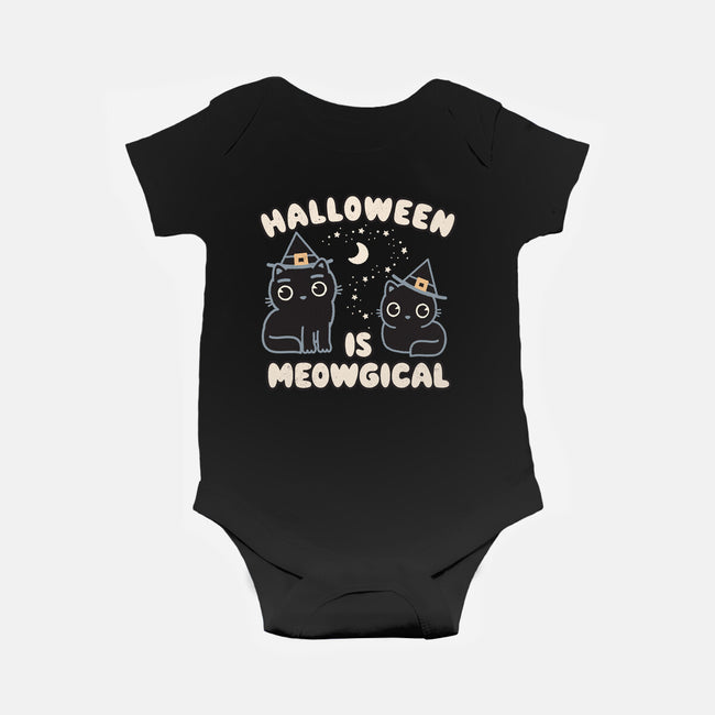 Halloween Is Meowgical-Baby-Basic-Onesie-Weird & Punderful