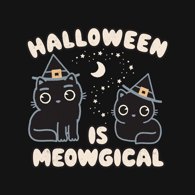 Halloween Is Meowgical-Mens-Basic-Tee-Weird & Punderful