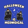 Halloween Is Meowgical-Womens-Basic-Tee-Weird & Punderful