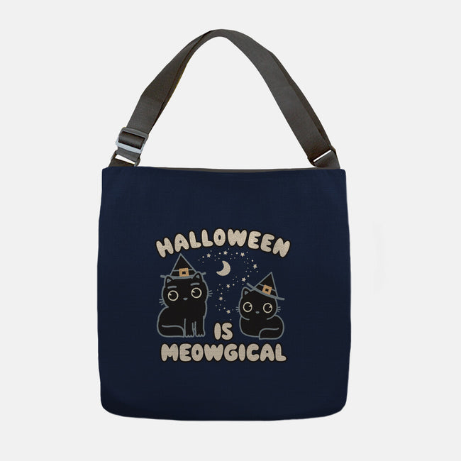 Halloween Is Meowgical-None-Adjustable Tote-Bag-Weird & Punderful