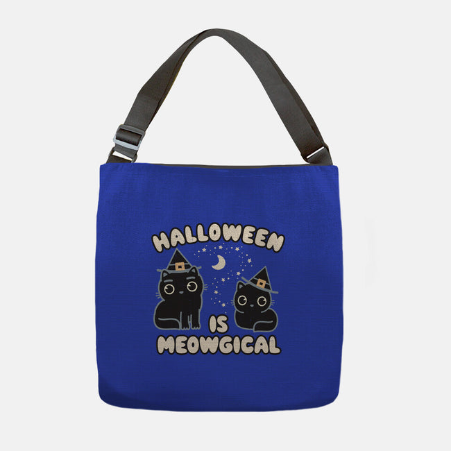 Halloween Is Meowgical-None-Adjustable Tote-Bag-Weird & Punderful