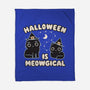 Halloween Is Meowgical-None-Fleece-Blanket-Weird & Punderful