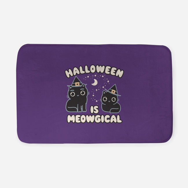 Halloween Is Meowgical-None-Memory Foam-Bath Mat-Weird & Punderful