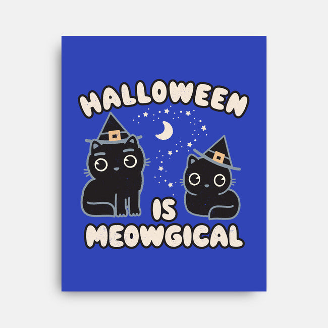 Halloween Is Meowgical-None-Stretched-Canvas-Weird & Punderful