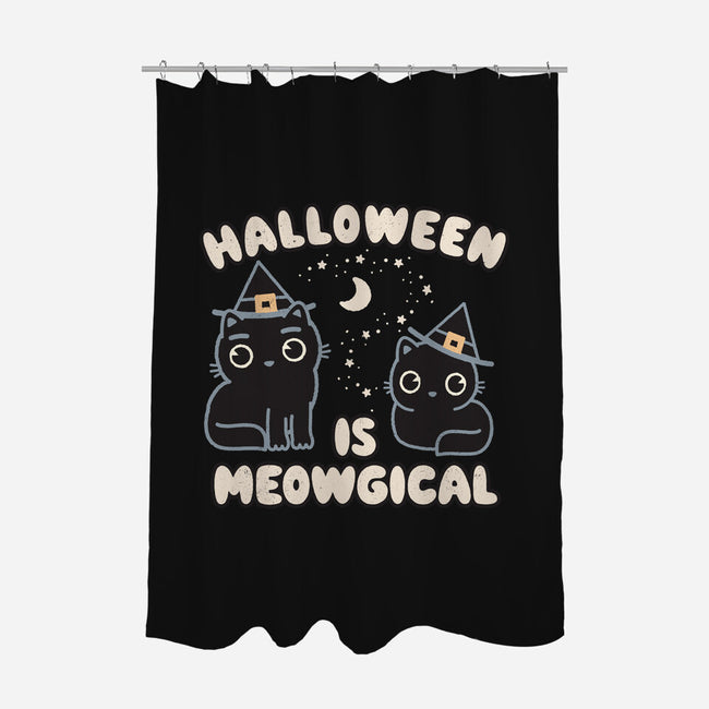 Halloween Is Meowgical-None-Polyester-Shower Curtain-Weird & Punderful