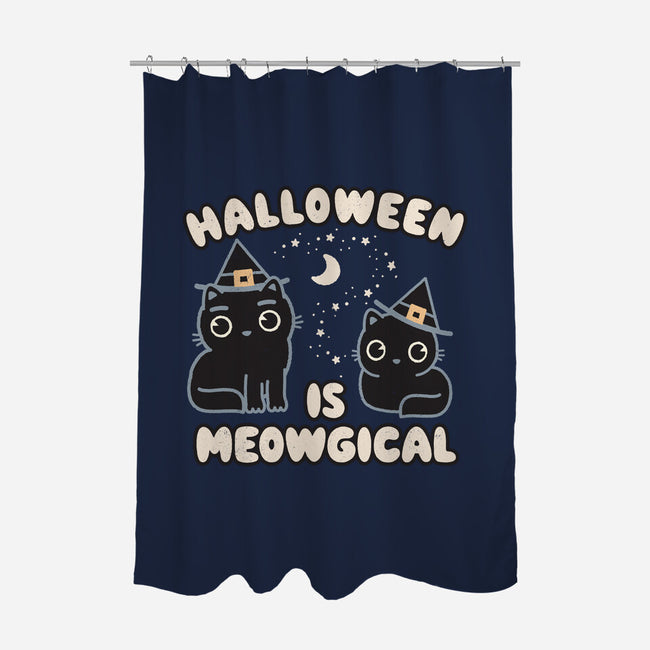 Halloween Is Meowgical-None-Polyester-Shower Curtain-Weird & Punderful