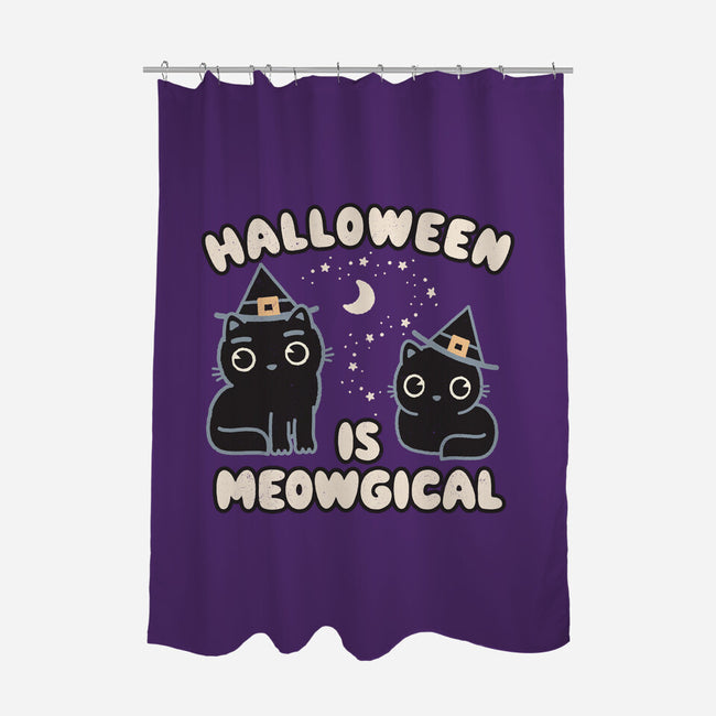 Halloween Is Meowgical-None-Polyester-Shower Curtain-Weird & Punderful