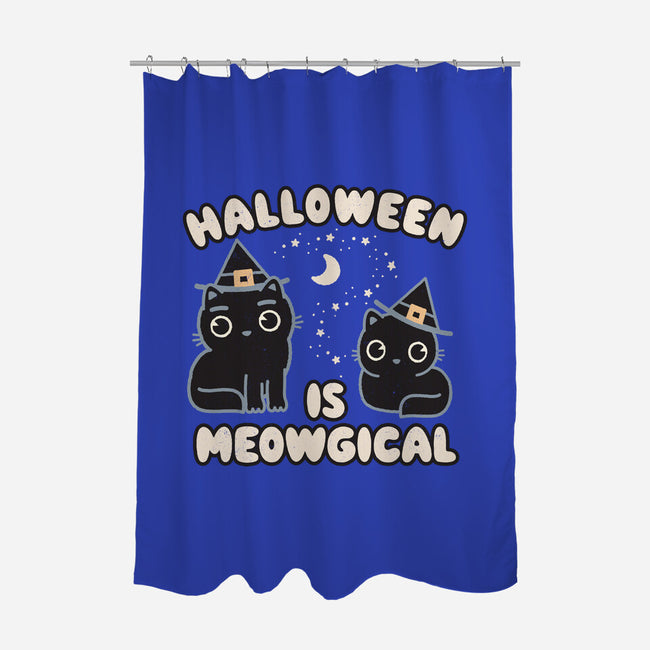 Halloween Is Meowgical-None-Polyester-Shower Curtain-Weird & Punderful