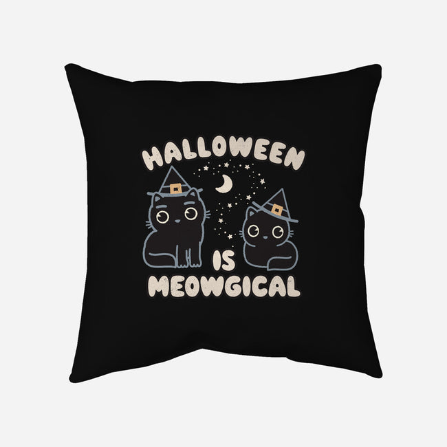 Halloween Is Meowgical-None-Removable Cover w Insert-Throw Pillow-Weird & Punderful