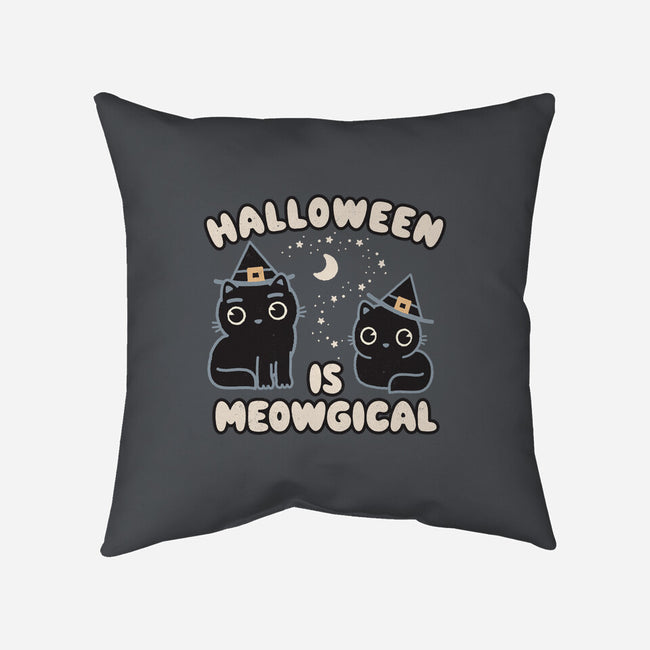 Halloween Is Meowgical-None-Removable Cover w Insert-Throw Pillow-Weird & Punderful