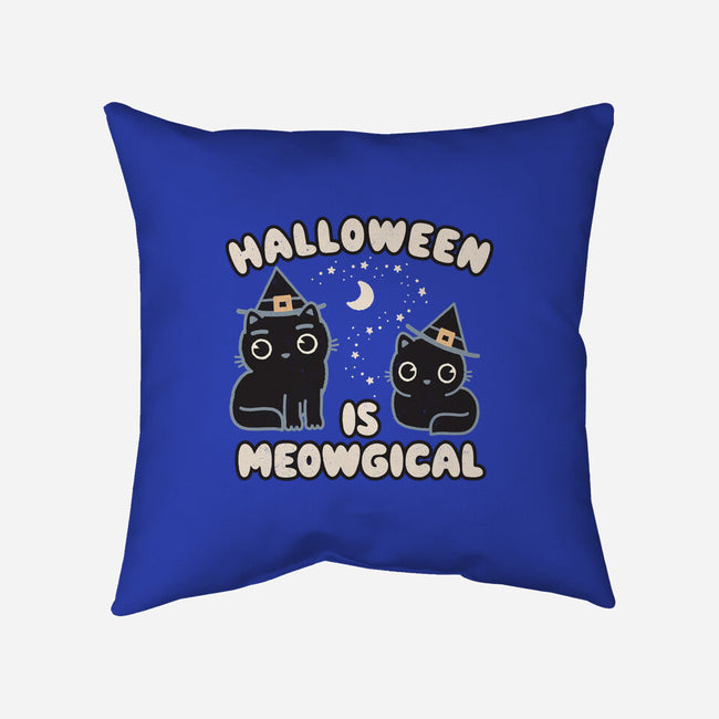 Halloween Is Meowgical-None-Removable Cover w Insert-Throw Pillow-Weird & Punderful