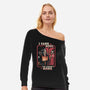 Grim Reaper At Home-Womens-Off Shoulder-Sweatshirt-Olipop