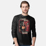 Grim Reaper At Home-Mens-Long Sleeved-Tee-Olipop