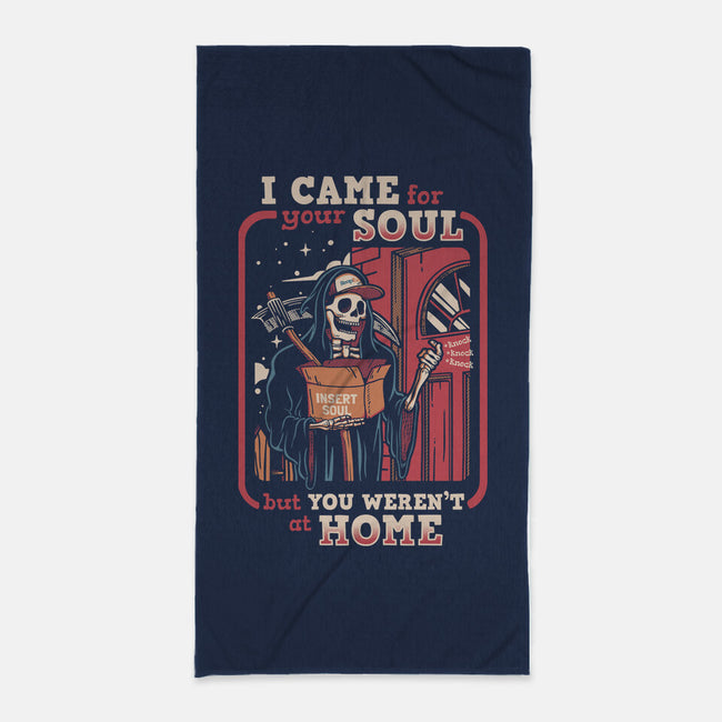 Grim Reaper At Home-None-Beach-Towel-Olipop