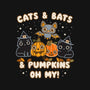 Cats Bats Pumpkins Oh My-Mens-Heavyweight-Tee-Weird & Punderful