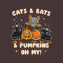 Cats Bats Pumpkins Oh My-None-Memory Foam-Bath Mat-Weird & Punderful