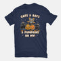 Cats Bats Pumpkins Oh My-Mens-Premium-Tee-Weird & Punderful