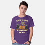 Cats Bats Pumpkins Oh My-Mens-Basic-Tee-Weird & Punderful