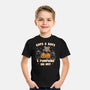 Cats Bats Pumpkins Oh My-Youth-Basic-Tee-Weird & Punderful