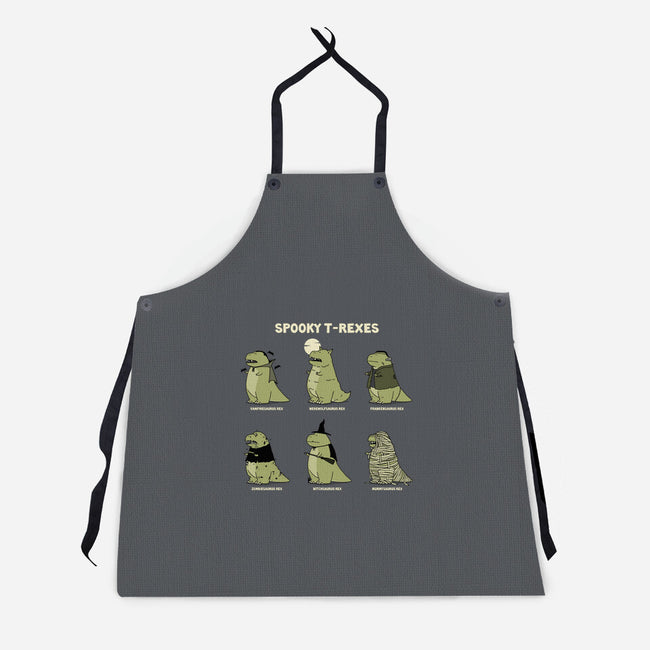 Spooky T-Rexes-Unisex-Kitchen-Apron-pigboom