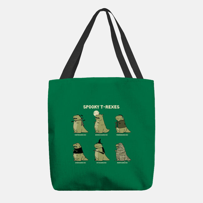 Spooky T-Rexes-None-Basic Tote-Bag-pigboom