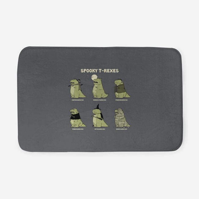 Spooky T-Rexes-None-Memory Foam-Bath Mat-pigboom