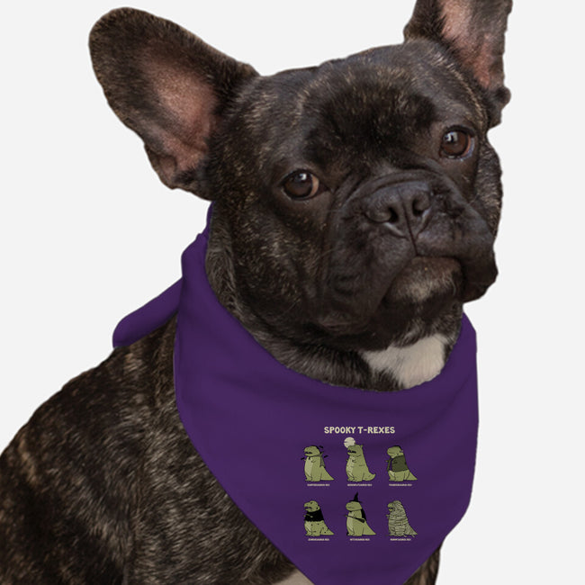 Spooky T-Rexes-Dog-Bandana-Pet Collar-pigboom