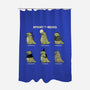 Spooky T-Rexes-None-Polyester-Shower Curtain-pigboom