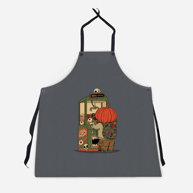 Monster Claw Machine Champ-Unisex-Kitchen-Apron-pigboom