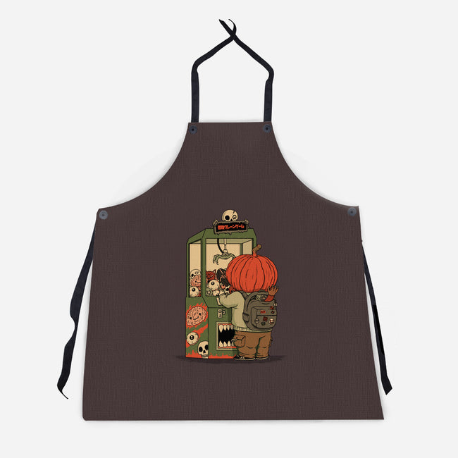 Monster Claw Machine Champ-Unisex-Kitchen-Apron-pigboom