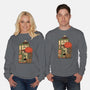 Monster Claw Machine Champ-Unisex-Crew Neck-Sweatshirt-pigboom