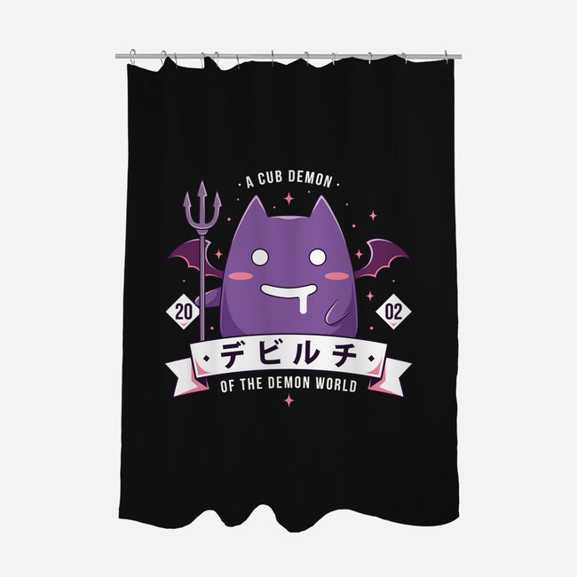 Small Demon-None-Polyester-Shower Curtain-Alundrart