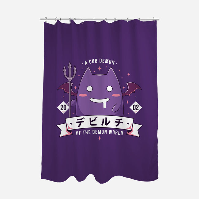 Small Demon-None-Polyester-Shower Curtain-Alundrart