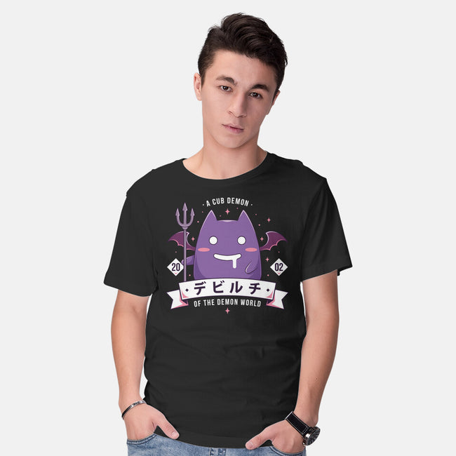 Small Demon-Mens-Basic-Tee-Alundrart