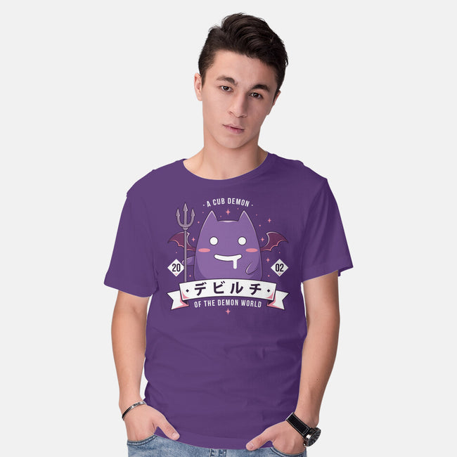 Small Demon-Mens-Basic-Tee-Alundrart