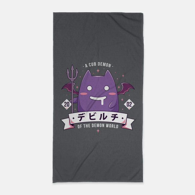 Small Demon-None-Beach-Towel-Alundrart