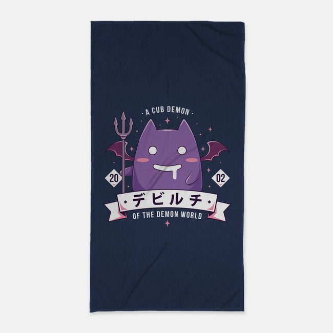 Small Demon-None-Beach-Towel-Alundrart