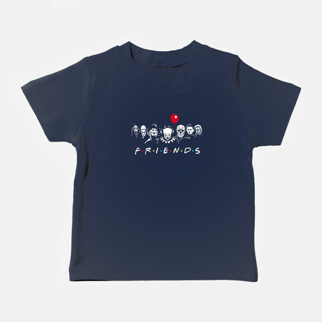 Horror Friends-Baby-Basic-Tee-MaxoArt